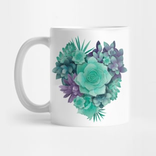 Succulent Love I // heart Mug